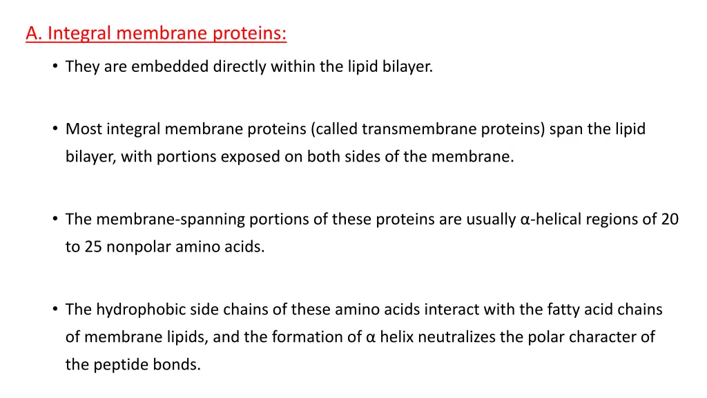 a integral membrane proteins