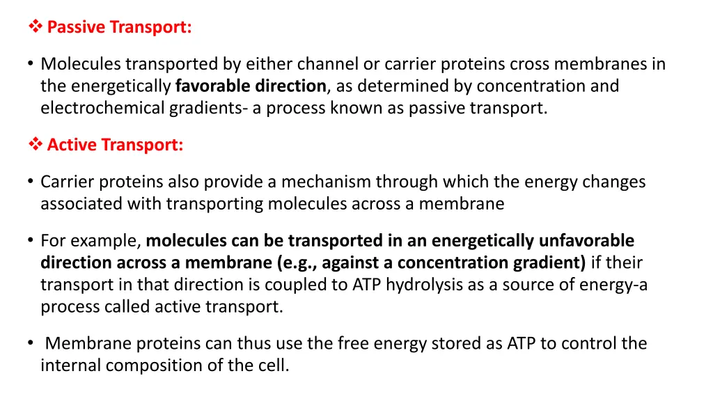 passive transport
