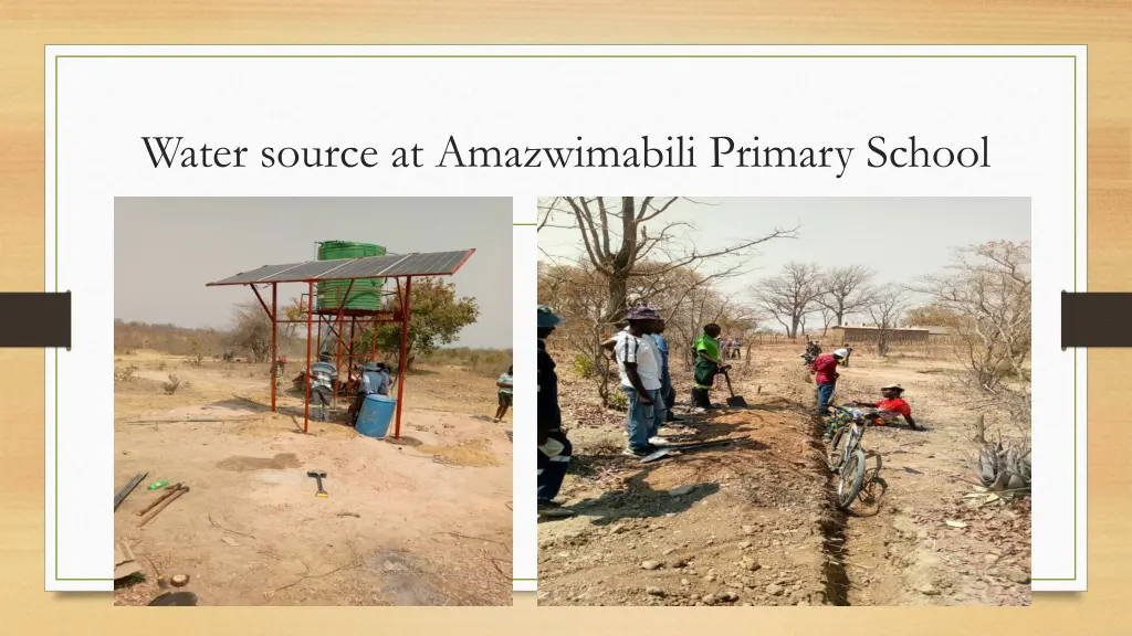 water source at amazwimabili primary school