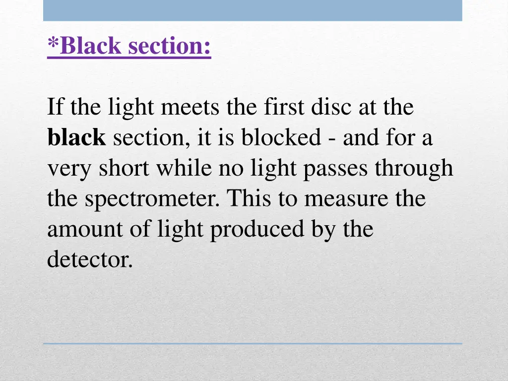 black section