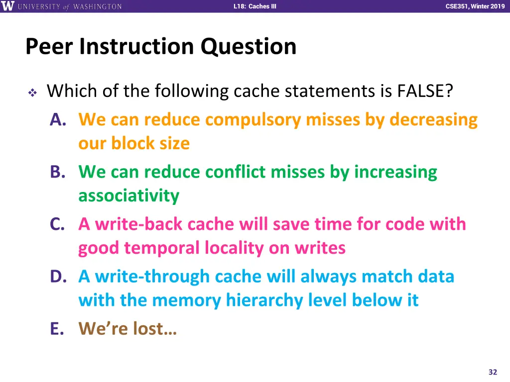 l18 caches iii 31