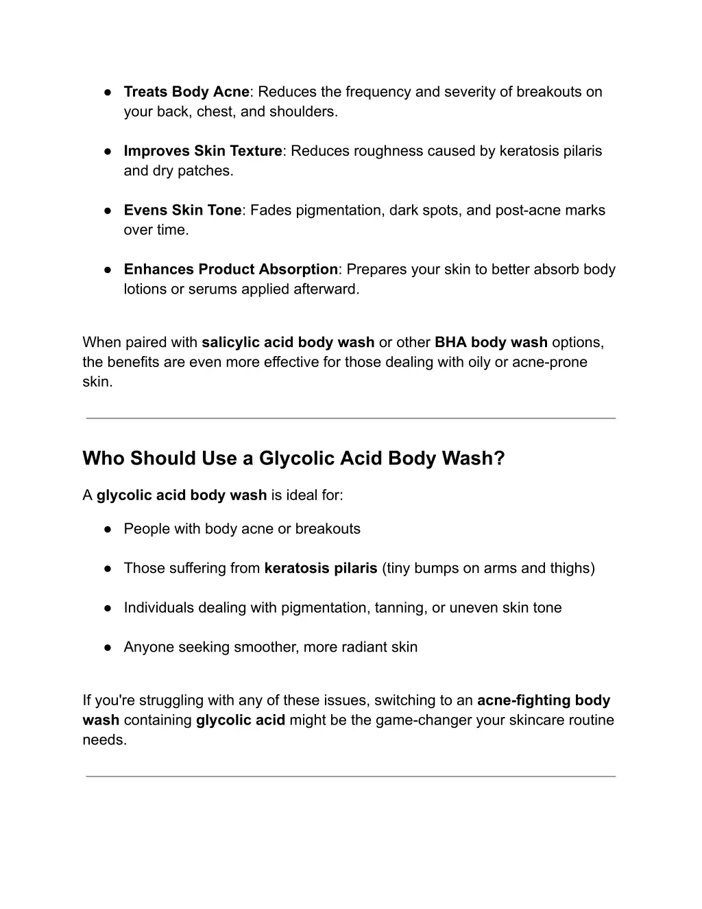 treats body acne reduces the frequency