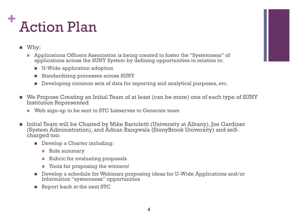 action plan