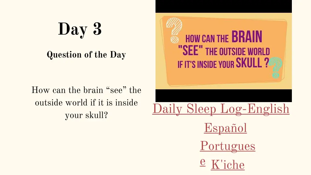 sleep on it sleep tip 3 how can the brain see