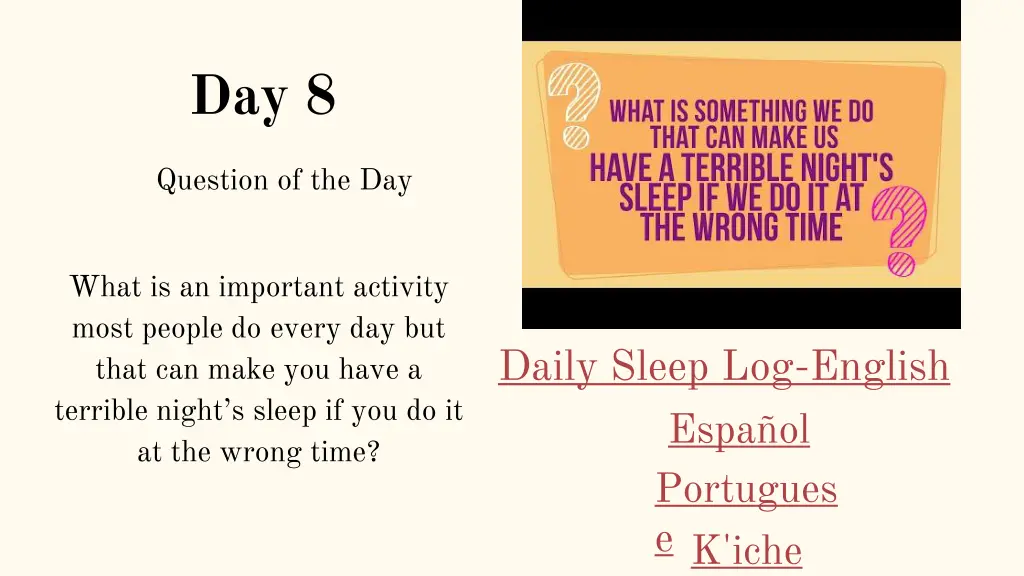 sleep on it sleep tip 8 eating at night