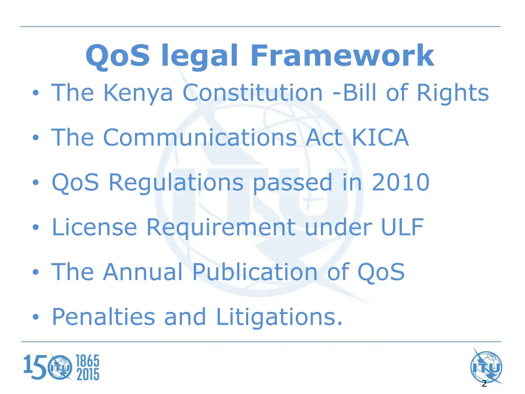 qos legal framework the kenya constitution bill