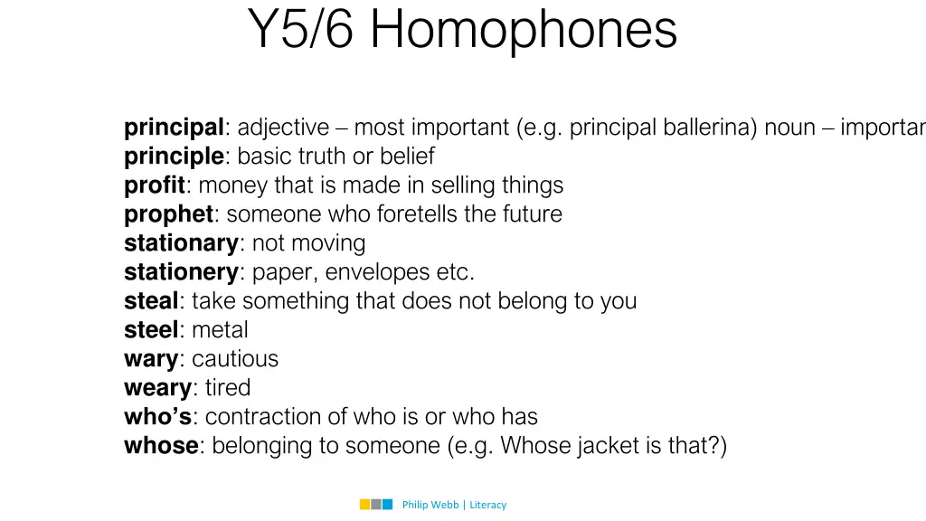 y5 6 homophones