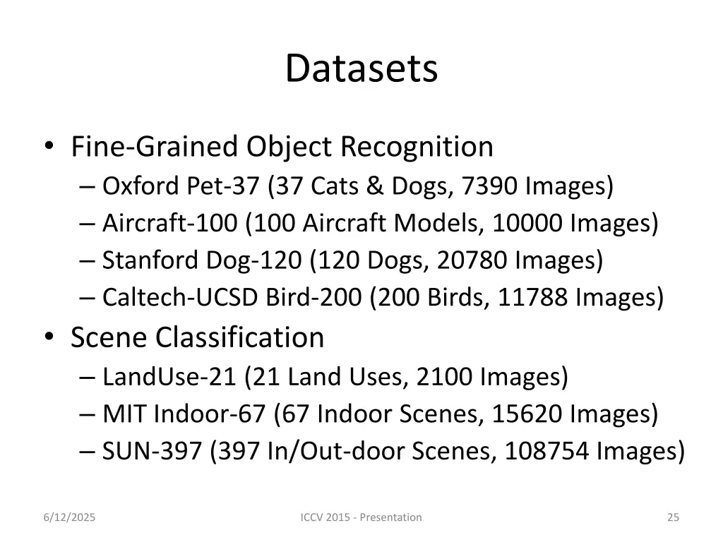 datasets