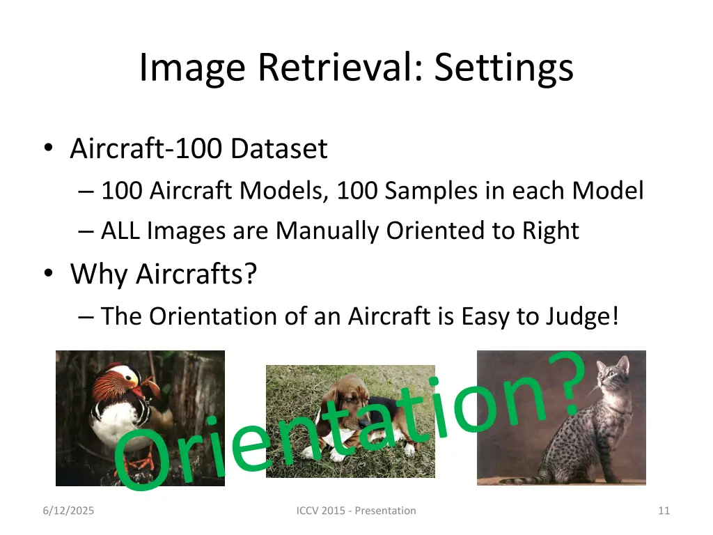 image retrieval settings