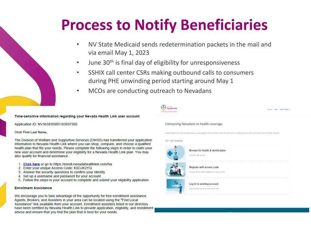 process to notify beneficiaries