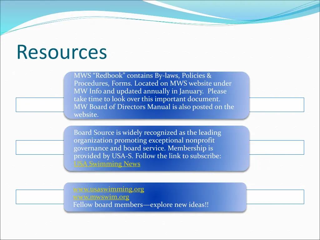 resources