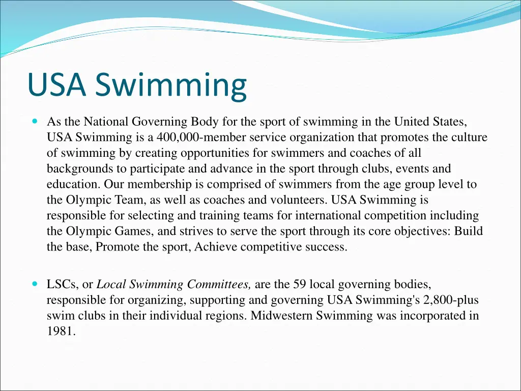 usa swimming