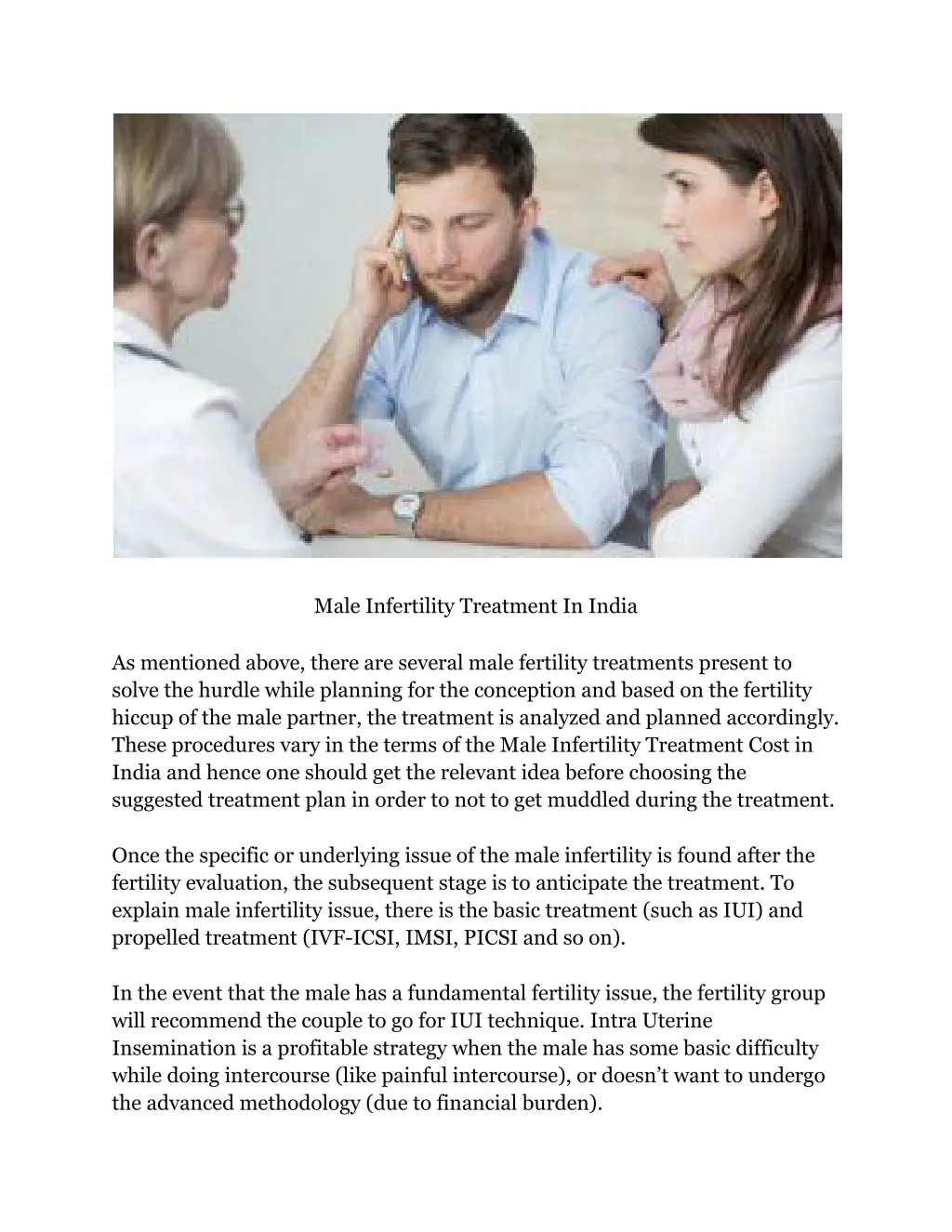 male infertility treatment in india