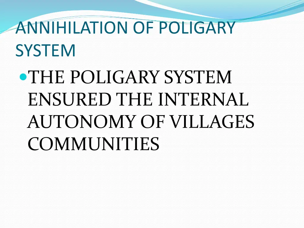 annihilation of poligary system the poligary