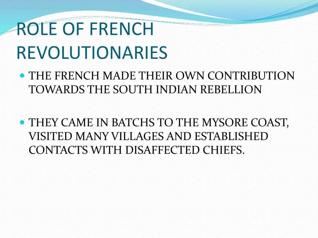 role of french revolutionaries