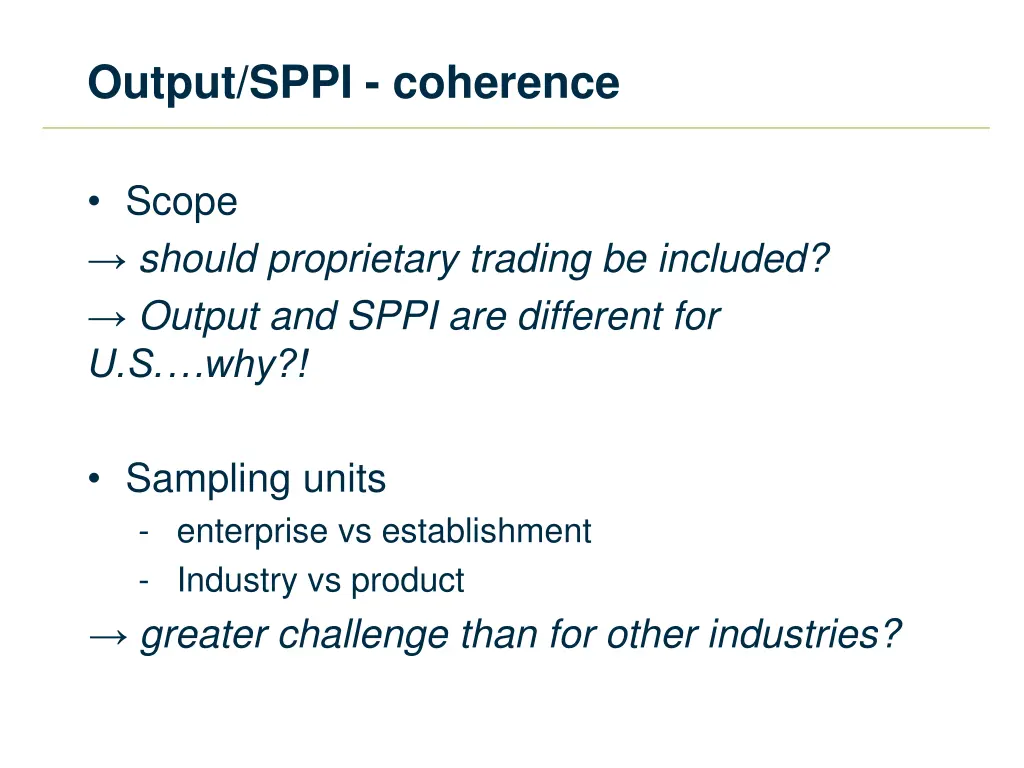 output sppi coherence