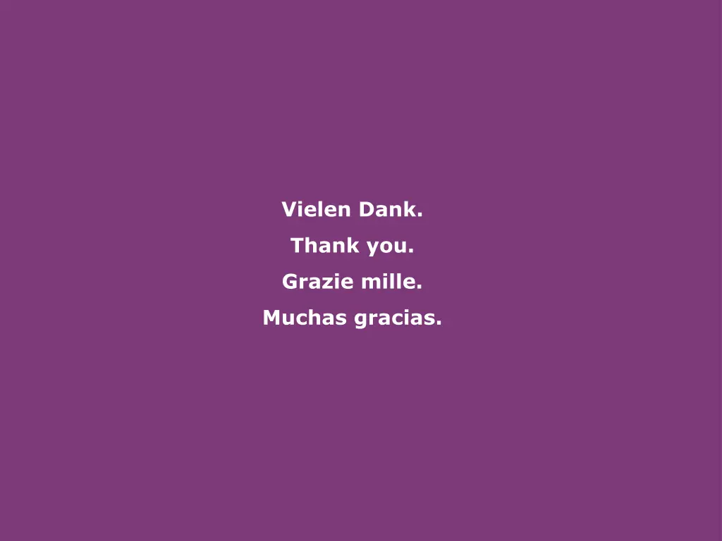 vielen dank