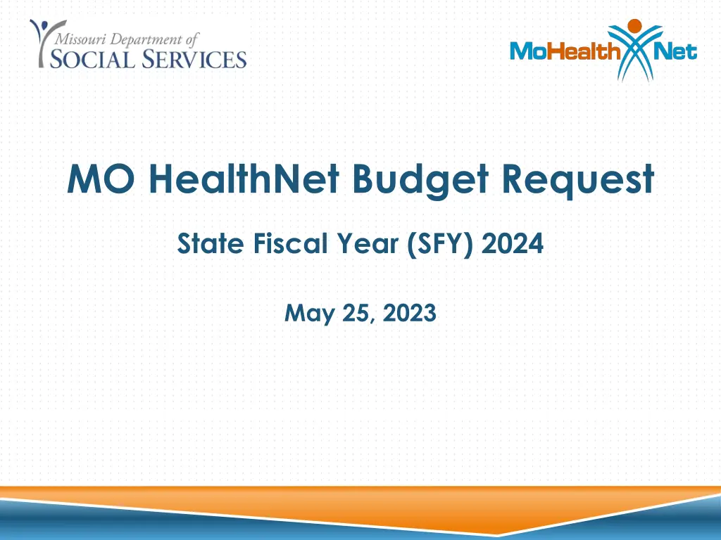 mo healthnet budget request