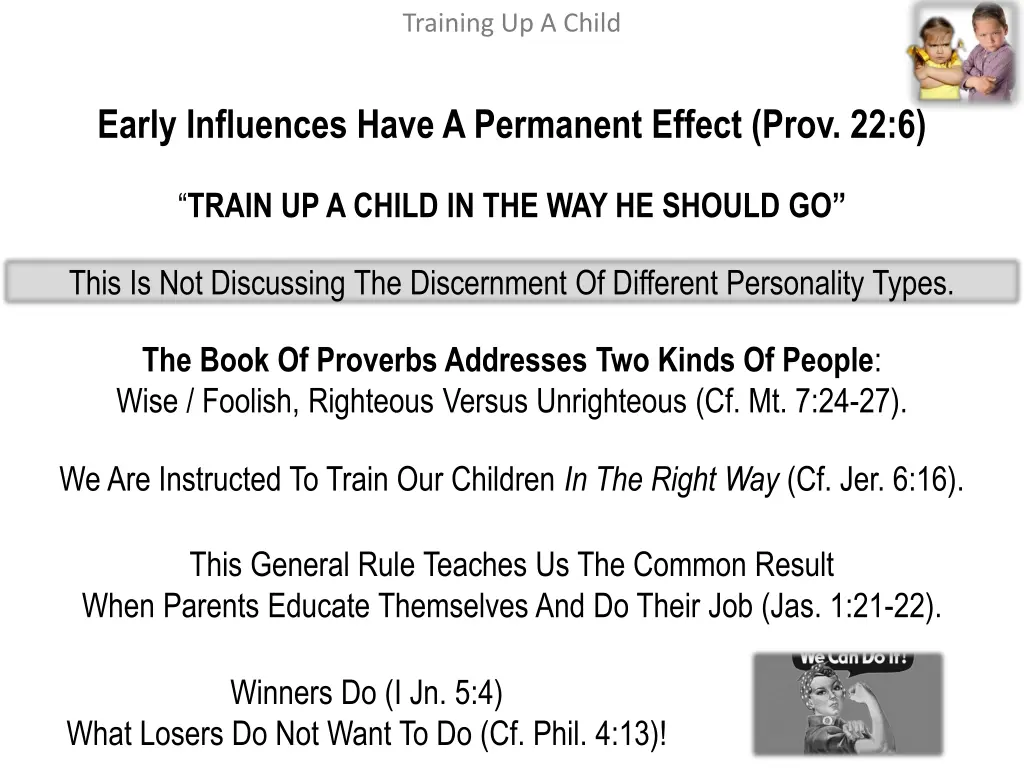 training up a child 1