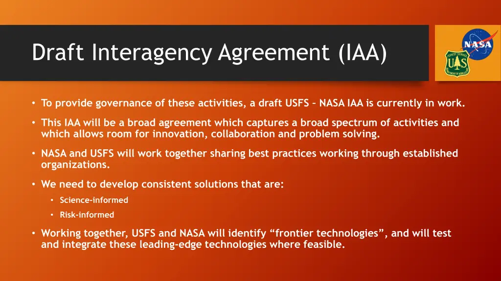 draft interagency agreement iaa