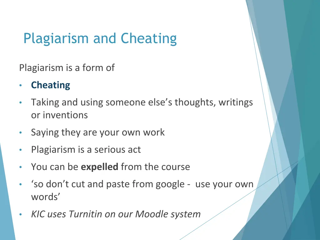 plagiarism and cheating