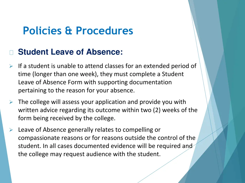 policies procedures