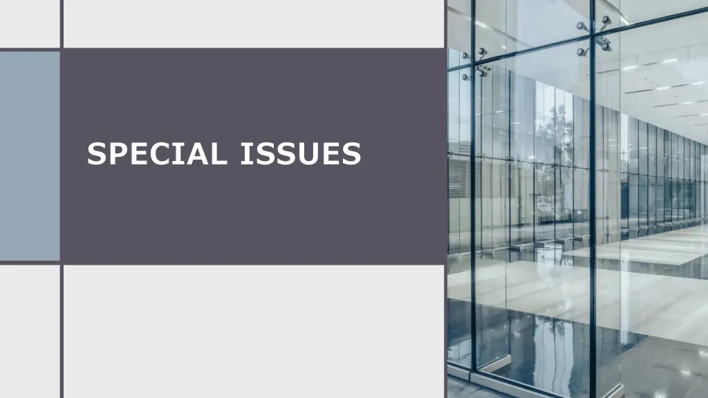special issues