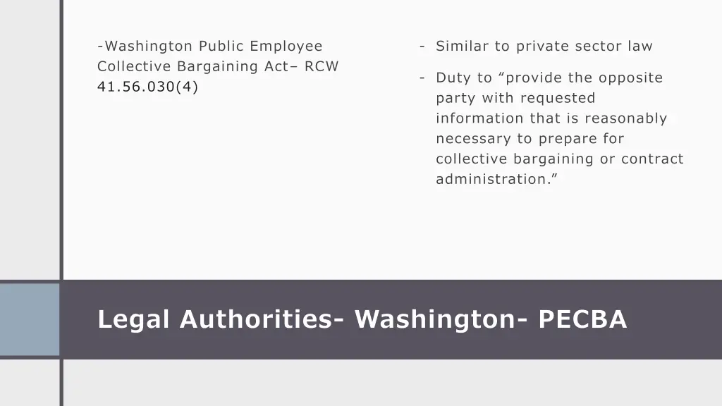washington public employee collective bargaining