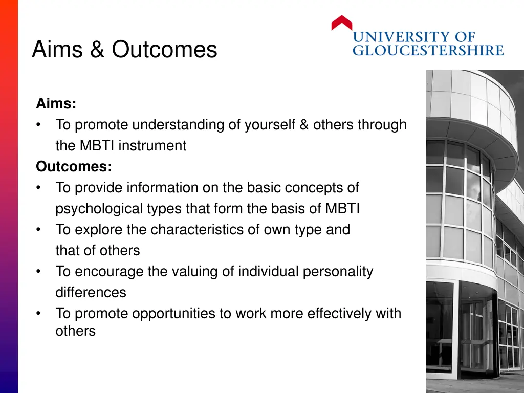 aims outcomes