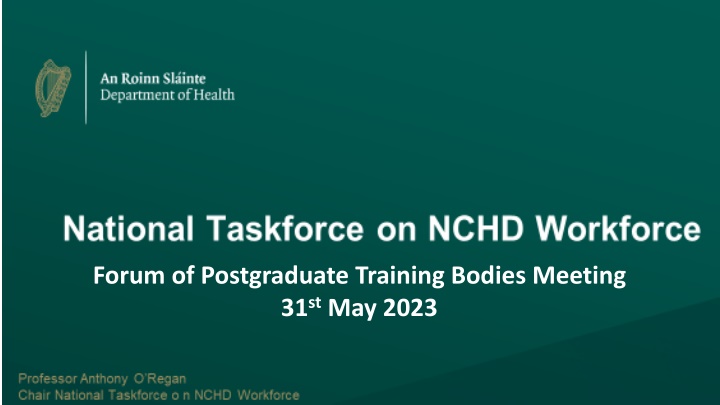 national taskforce on nchd workforce national