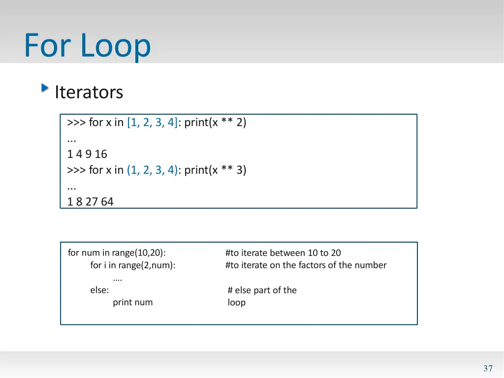 for loop 4