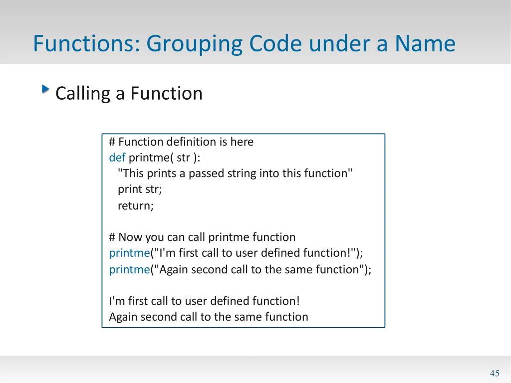 functions grouping code under a name 5