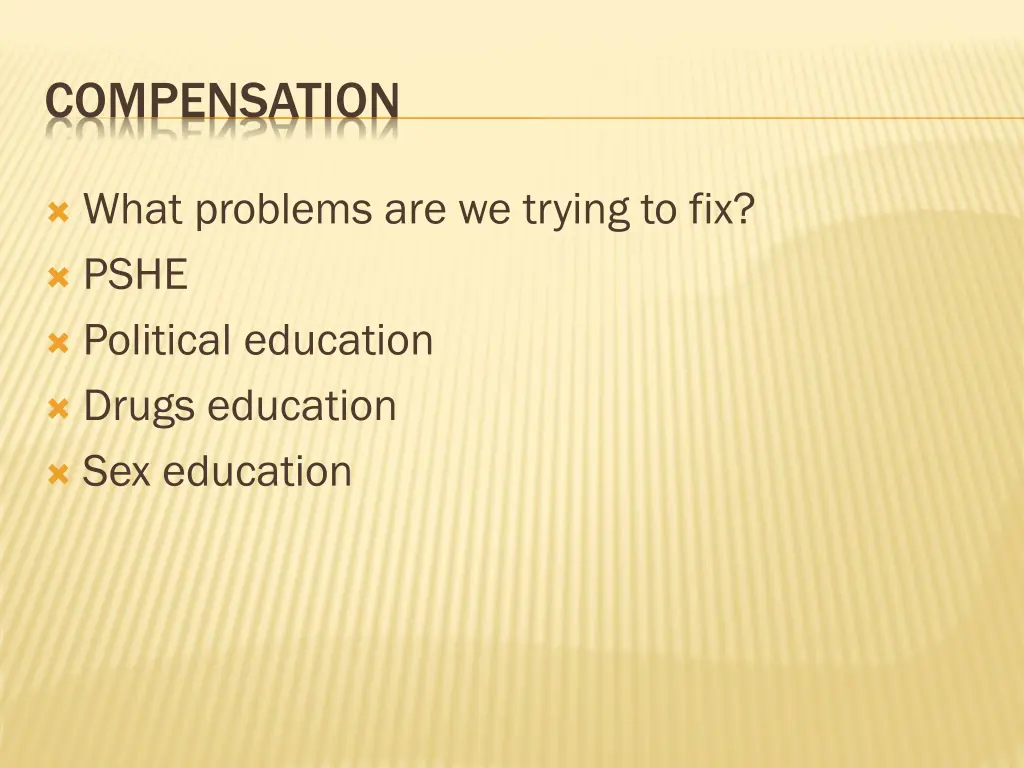compensation