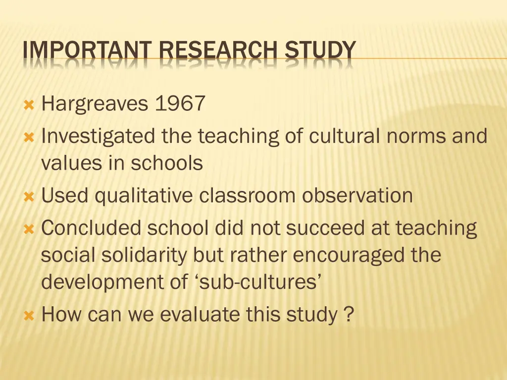 important research study