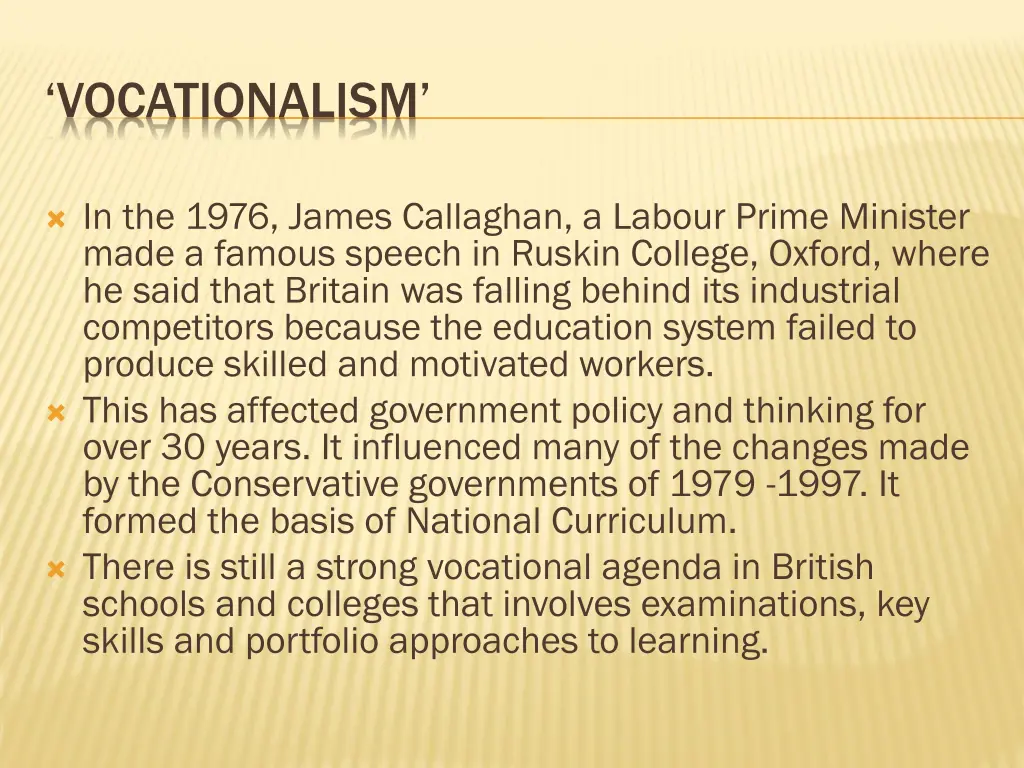 vocationalism
