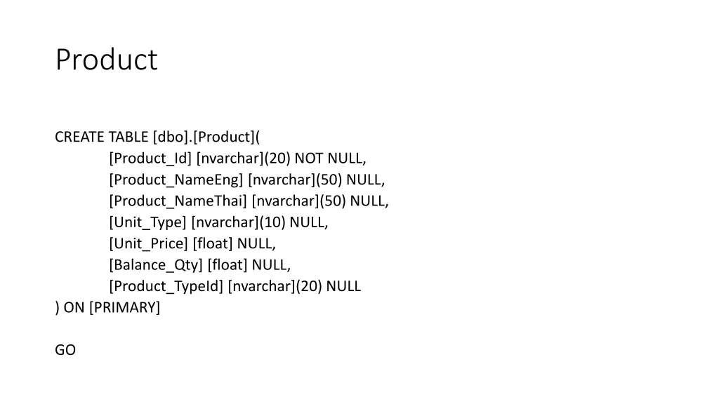 product