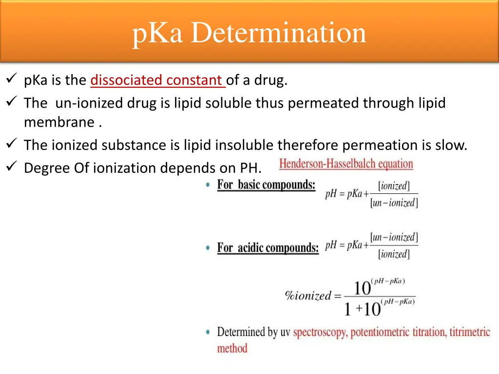 pka determination