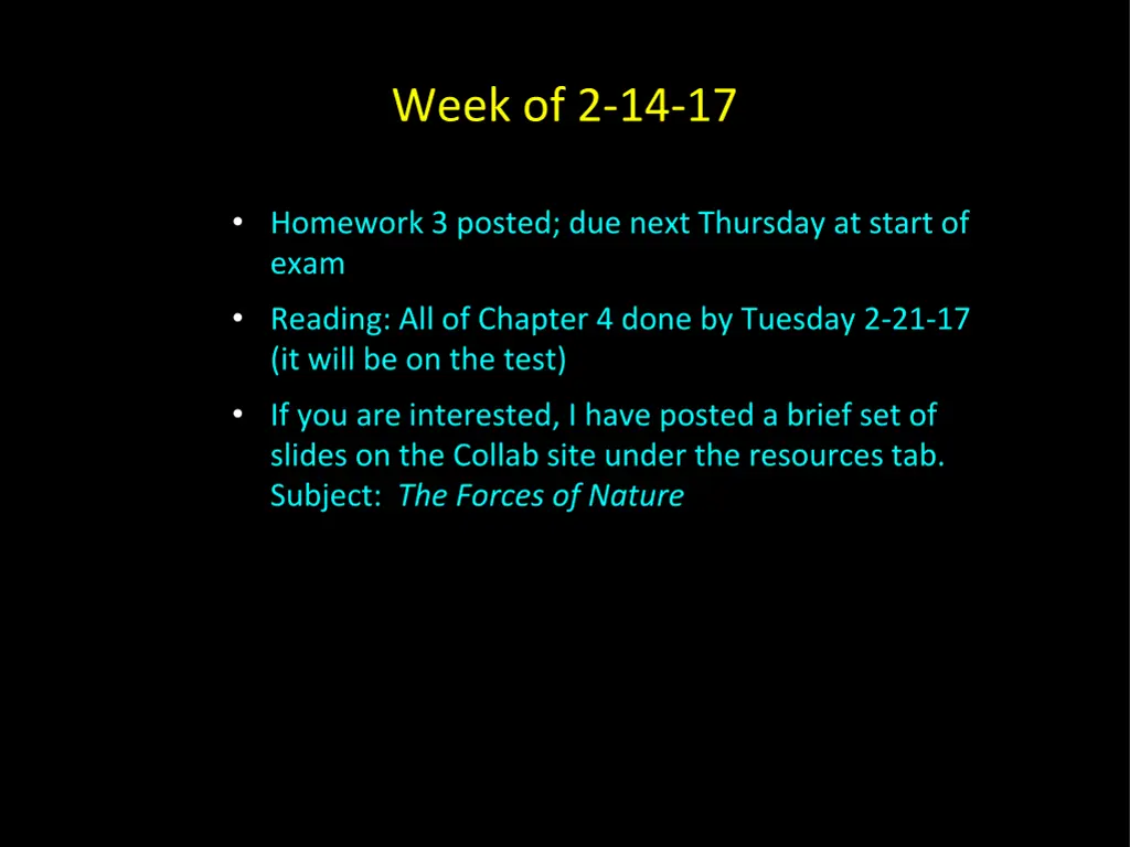 week of 2 14 17