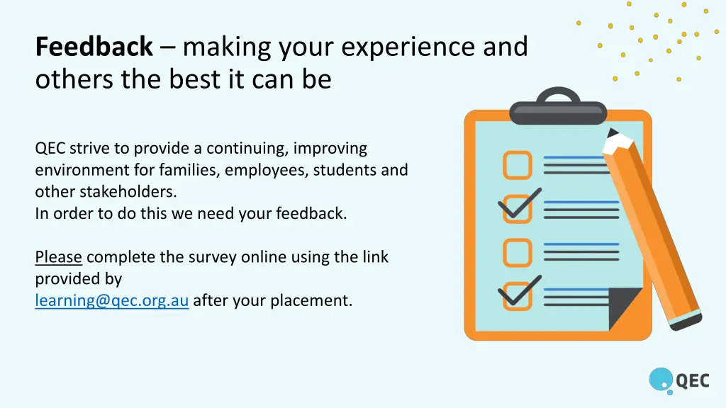 feedback making your experience and others