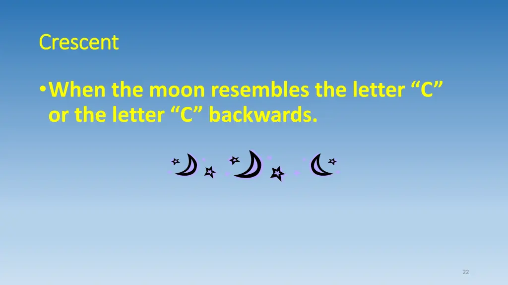 crescent crescent