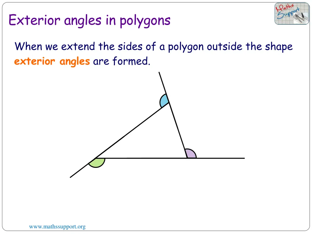 exterior angles in polygons