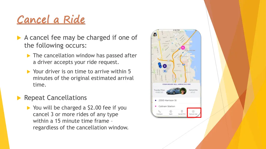 cancel a ride