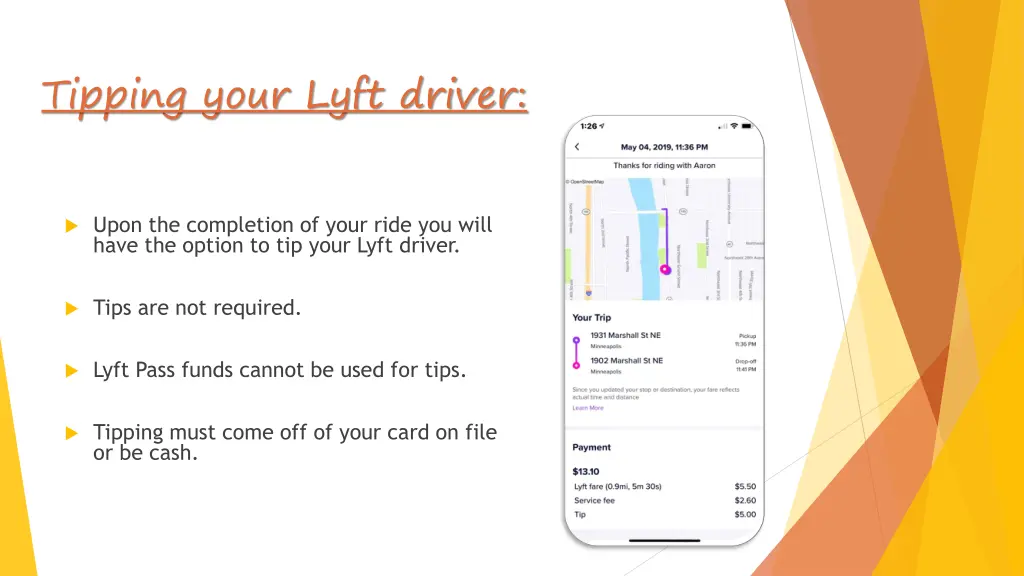 tipping your lyft driver