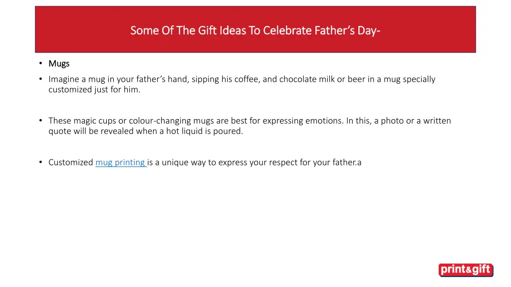 some of the gift ideas to celebrate father 1