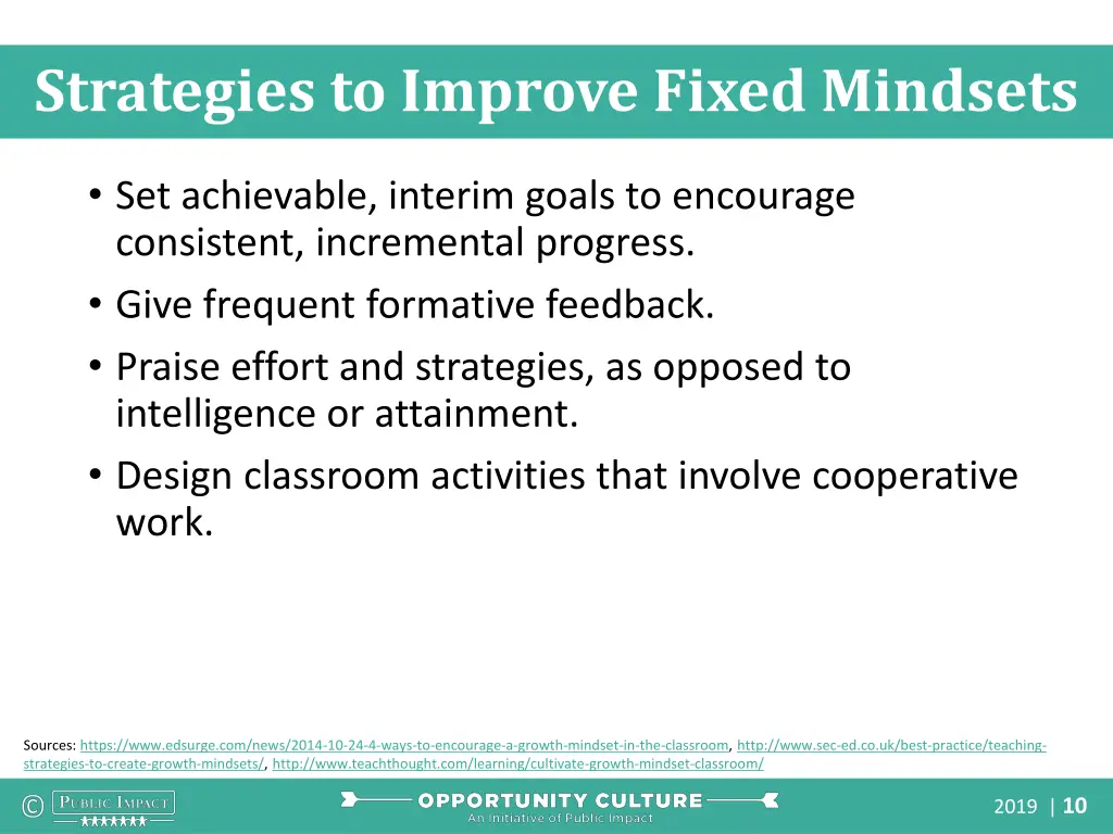 strategies to improve fixed mindsets