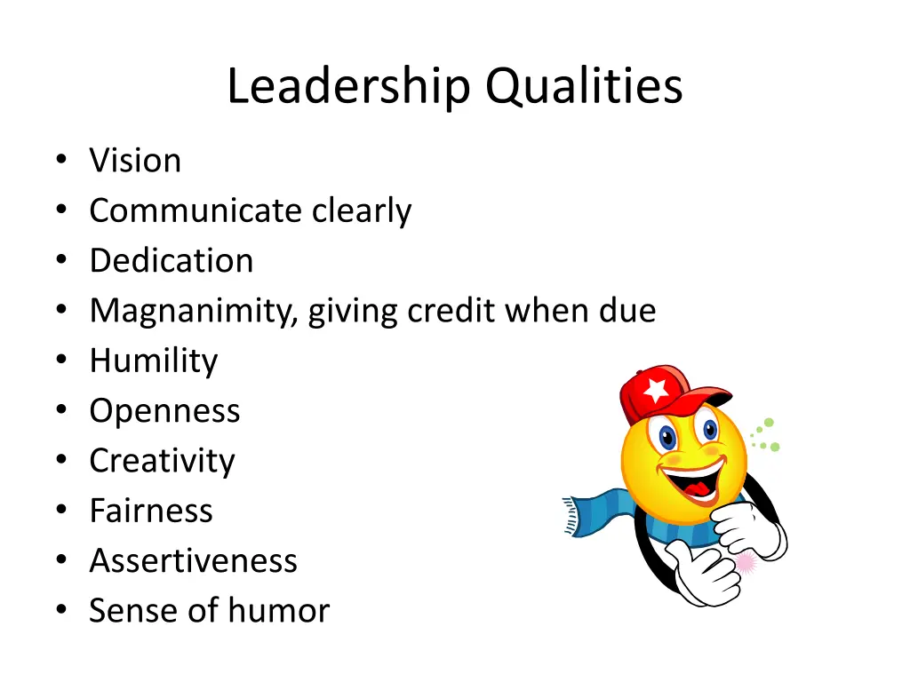 leadership qualities