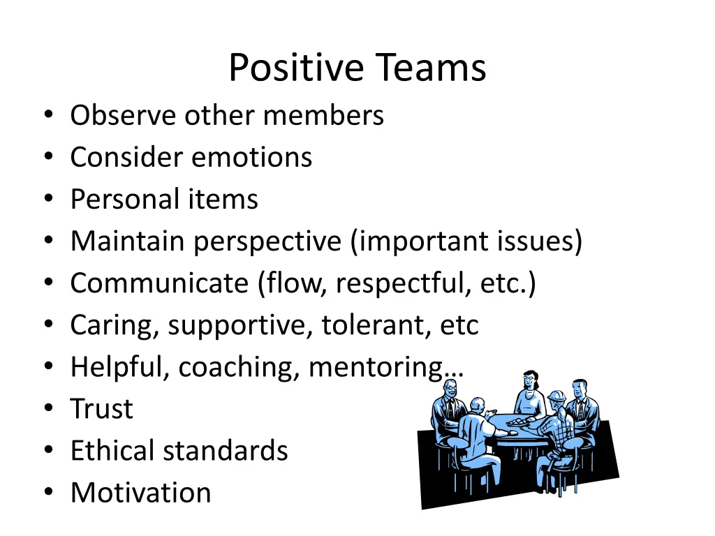 positive teams