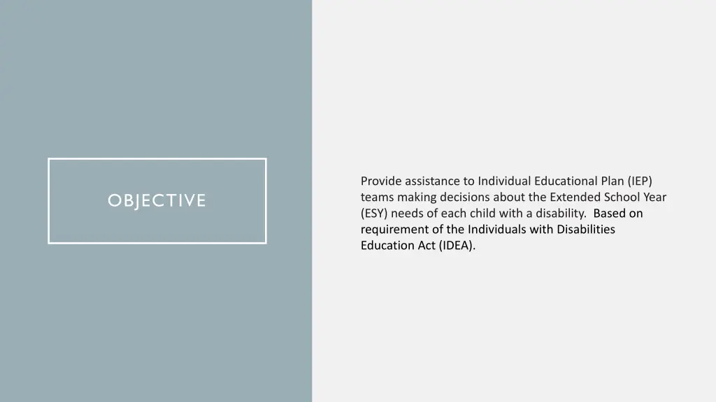 provide assistance to individual educational plan