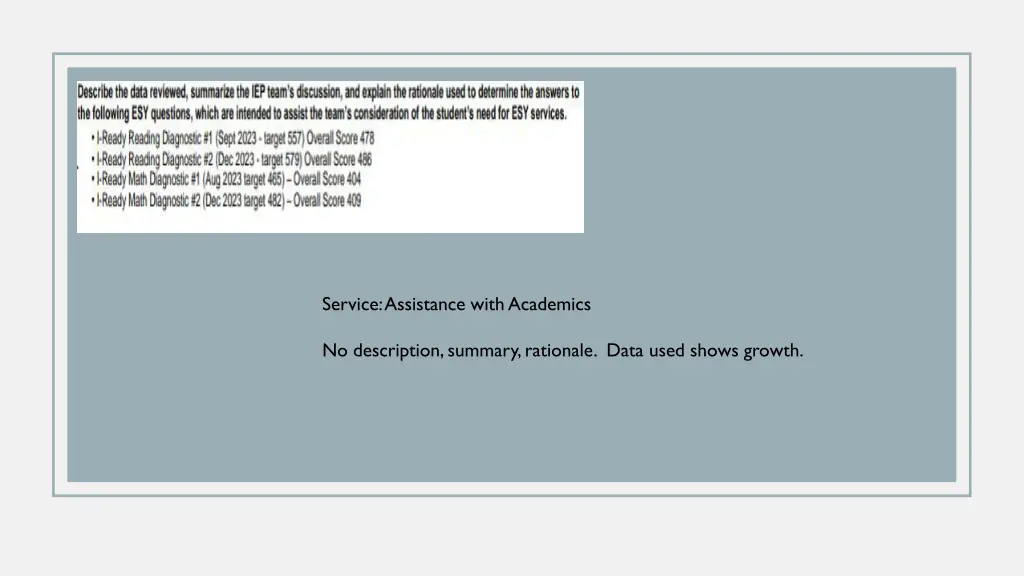 service assistance with academics
