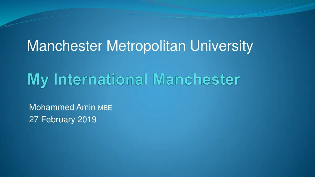 manchester metropolitan university